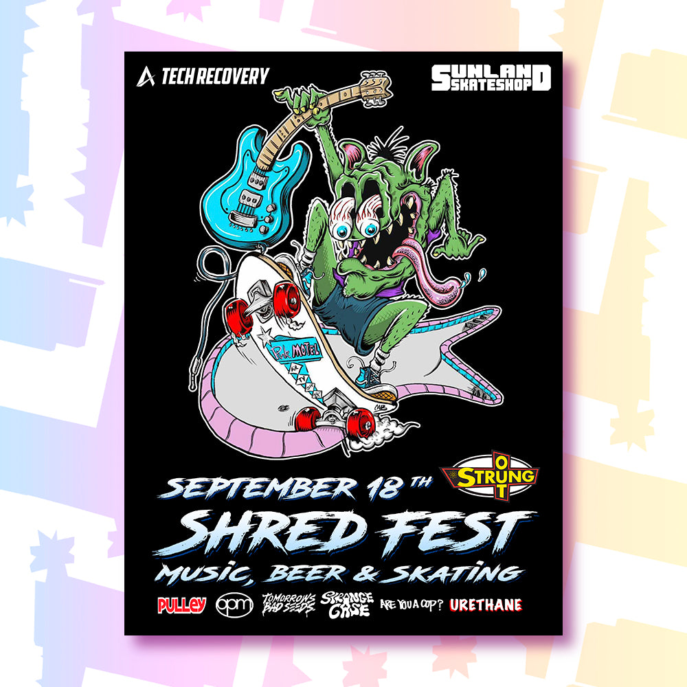 Shred Fest Steve Caballero Canvas 18x24 (Limited Edition)